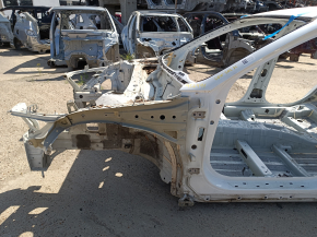 Четверть передняя левая Hyundai Sonata 20-23 HEV на кузове, белая, с ресничкой