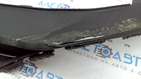 Губа переднего бампера Hyundai Sonata 20-23 структура, HEV, с молдингом хром, царапины, надрывы, отсутствуют фрагменты, треснута