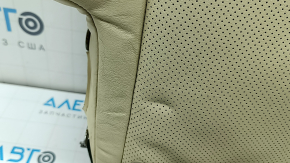 Спинка заднего ряда сидений правая 2 ряд Lexus RX350 RX450h 13-15 без airbag, кожа бежевая, перфорация, с бежевым ремнем безопасности, под чистку, царапины, примята