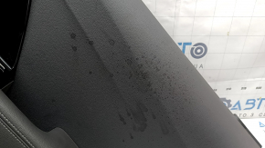 Panou decorativ ușă spate dreapta Kia Niro 17-22 HEV, PHEV gri, inserție neagră lucioasă, cotiera din piele, cu mufă, zgârieturi
