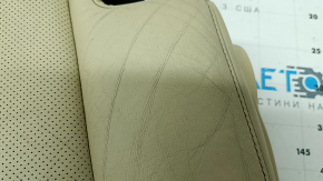 Подушка заднего ряда сидений левая 2 ряд Lexus RX350 RX450h 13-15 кожа бежевая, перфорация, потерто, царапины, под чистку