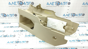Bază consolă inferioară Lexus RX350 RX450h 13-15, bej, zgârieturi, necesită curățare, plasticul s-a albit