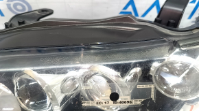 Фара передняя левая в сборе Lexus RX450h 13-15 рест LED + галоген, 3 линзы, под полировку, паутинка