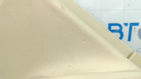 Panou ușă spate stânga pentru Lexus RX350 RX450h 10-12, bej cu maro, cu inserție din piele bej, cotieră din piele, fără sonerie, cu mâner, rupturi, zgârieturi, curățabil chimic