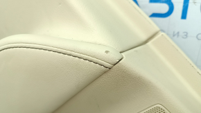 Panou ușă spate stânga pentru Lexus RX350 RX450h 10-12, bej cu maro, cu inserție din piele bej, cotieră din piele, fără sonerie, cu mâner, rupturi, zgârieturi, curățabil chimic