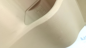 Panou ușă spate stânga pentru Lexus RX350 RX450h 10-12, bej cu maro, cu inserție din piele bej, cotieră din piele, fără sonerie, cu mâner, rupturi, zgârieturi, curățabil chimic