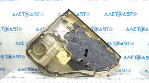 Panou ușă spate stânga pentru Lexus RX350 RX450h 10-12, bej cu maro, cu inserție din piele bej, cotieră din piele, fără sonerie, cu mâner, rupturi, zgârieturi, curățabil chimic