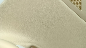 Panou ușă spate dreapta pentru Lexus RX350 RX450h 13-15 bej și maro, cu inserție din piele bej, cotieră din piele, fără tweeter, cu mâner, rupturi, zgârieturi