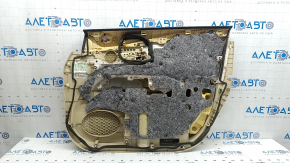 Panou ușă stânga față pentru Lexus RX350 RX450h 13-15, bej cu inserție din piele bej, cotieră din piele bej, cu mâner, fără scârțâitor, necesită curățare, zgârieturi, rupturi, îndoit