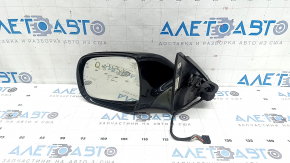 Oglinda laterala stanga Audi Q5 8R 09-17 15 pini, BSM, auto-dimming, auto storage, rotativa, incalzire, iluminare din spate, negru, crack