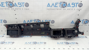 Ornamente panou față dreapta Mitsubishi Outlander 22-26 cu deflectoare, piele gri, negru lucios, gri cu crom, strat protector decojit