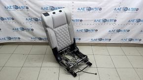 Scaune spate, rândul 2, dreapta, Mitsubishi Outlander 22-26 cu airbag, combinație de piele neagră
