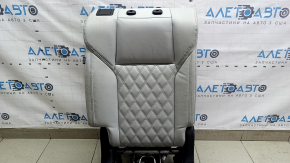 Спинка заднего ряда сидений 2 ряд правая Mitsubishi Outlander 22-26 с airbag, кожа серая, с подогревом, с каркасом, под химчистку