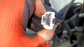 Спинка заднего ряда сидений 2 ряд правая Mitsubishi Outlander 22-26 с airbag, кожа серая, с подогревом, с каркасом, под химчистку