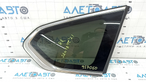 Geam spate dreapta, geam orb, Hyundai Santa FE 21-23, fumuriu, cromat, crom uzat