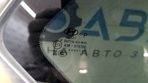 Форточка глухое стекло задняя правая Hyundai Santa FE 19-23 тонировка, хром, потерт хром