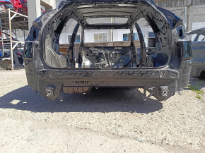 Задняя панель Lexus RX350 RX450h 10-15 с клыками усилителя, на кузове, черная