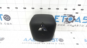Подушка безопасности airbag в руль водительская Mitsubishi Outlander 22-26 черная, царапины, полез хром