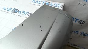 Губа заднего бампера Mitsubishi Outlander 22-26 серебро, вставки структура, царапины, сколы, в копоти