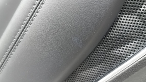 Panou ornamental ușă, spate stânga, Hyundai Santa FE 21-23, negru, sub cortină, Harman Kardon, cu încălzitor, inserție și cotieră, piele neagră, necesită curățare, zgârieturi