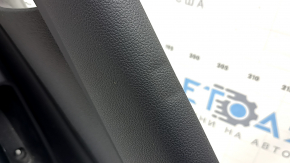 Panou ornamental ușă, spate dreapta, Hyundai Santa FE 21-23, negru, sub cortină, Harman Kardon, cu încălzitor, inserție și cotieră, piele neagră, lovituri, zgârieturi