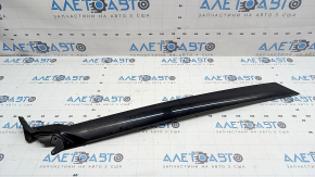 Ornament montan față, exterior, stânga față, Land Rover Range Rover Velar 18-23, negru lucios
