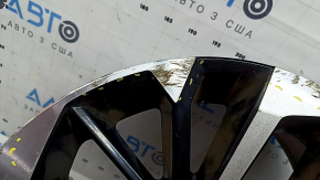 Диск колесный R20х8J ET35 Mitsubishi Outlander 22-26 черный с хромом, бордюрка