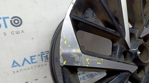 Диск колесный R20х8J ET35 Mitsubishi Outlander 22-26 черный с хромом, бордюрка