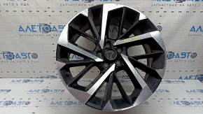 Jantă Mitsubishi Outlander 22-26 R20x8J ET35 neagră și cromată, bordură deschisă la culoare