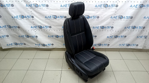 Scaun pasager Land Rover Range Rover Velar 18-23 cu airbag, electric, încălzit, piele combinată neagră cu perforații