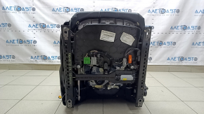 Пассажирское сиденье Land Rover Range Rover Velar 18-23 с airbag, электрическое, подогрев, комбинированная кожа черная с перфорацией, белая строчка, с подголовником