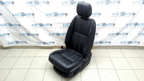 Scaun șofer Land Rover Range Rover Velar 18-23 cu airbag, electric, încălzit, piele combinată neagră cu perforații