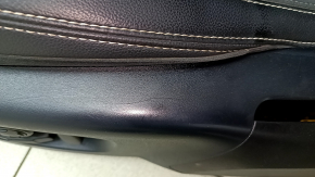 Водительское сиденье Land Rover Range Rover Velar 18-23 с airbag, электрическое, подогрев, комбинированная кожа черная с перфорацией, с подголовником, треснута боковая накладка