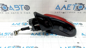 Зеркало боковое левое в сборе Hyundai Santa FE 21-23 7+2 пинов, BSM, подогрев, поворотник, подсветка, камера, автоскладывание, красное, оплавлены провода и фишка