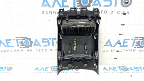 Ornament consolă centrală spate pentru Hyundai Santa FE 21-23, negru, sub deflectorul conductei de aer, sub bricheta