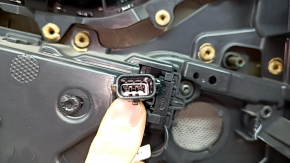 Ornamente ușă spate dreapta Land Rover Range Rover Velar 18-23 piele neagră, cotiera piele neagră, inserție piele neagră, cotiera piele neagră, ornament gri, cu iluminare din spate, cu mâner, zgârieturi