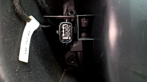 Ornamente ușă spate dreapta Land Rover Range Rover Velar 18-23 piele neagră, cotiera piele neagră, inserție piele neagră, cotiera piele neagră, ornament gri, cu iluminare din spate, cu mâner, zgârieturi