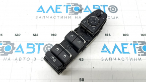Comandă ridicare geam stânga față pentru Hyundai Santa FE 19-23, neagră, 2 automate, pentru pliere automată și protecție copii, topită