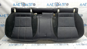 Pernă banchetă spate, al doilea rând de scaune, Land Rover Range Rover Velar 18-20, piele perforată neagră, cusături albe, curățabil chimic