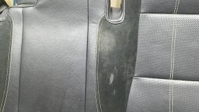 Pernă banchetă spate, al doilea rând de scaune, Land Rover Range Rover Velar 18-20, piele perforată neagră, cusături albe, curățabil chimic