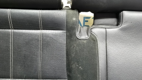 Pernă banchetă spate, al doilea rând de scaune, Land Rover Range Rover Velar 18-20, piele perforată neagră, cusături albe, curățabil chimic