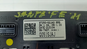 Управление климат-контролем Hyundai Santa FE 21-23 auto, графит с хром, тычка