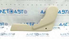 Husă scaun stânga pentru al doilea rând de scaune la un Lexus RX350 RX450h 10-15, bej, cu plastic alb