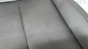 Tapițerie pernă scaun pasager Hyundai Santa FE 21-23, piele neagră, încălzită, ventilată, zgârieturi, crăpături, necesită curățare