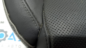 Tapițerie pernă scaun pasager Hyundai Santa FE 21-23, piele neagră, încălzită, ventilată, zgârieturi, crăpături, necesită curățare