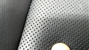 Tapițerie pernă scaun pasager Hyundai Santa FE 21-23, piele neagră, încălzită, ventilată, zgârieturi, crăpături, necesită curățare