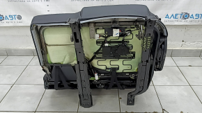 Scaune spate, rândul 2, stânga, Hyundai Santa FE 21-23, piele neagră, încălzite, rabatabile electric