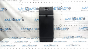 Spătar banchetă spate, central, al doilea rând, Land Rover Range Rover Velar 18-20, piele perforată neagră, cusături albe, cu cotieră