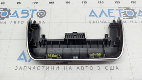 Молдинг центральной консоли задний Land Rover Range Rover Velar 18-23 2 части, хром с черным глянцем, треснуто крепление
