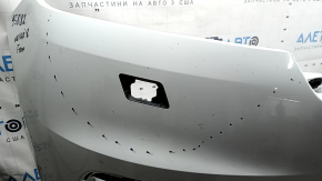 Бампер передний голый Land Rover Range Rover Velar 18-20 под парктроники без Park Assist, белый, царапины, сколы, прижат, треснут